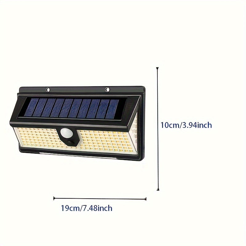 2pcs 190 LED Solar Motion Sensor Upgrading Wall Light