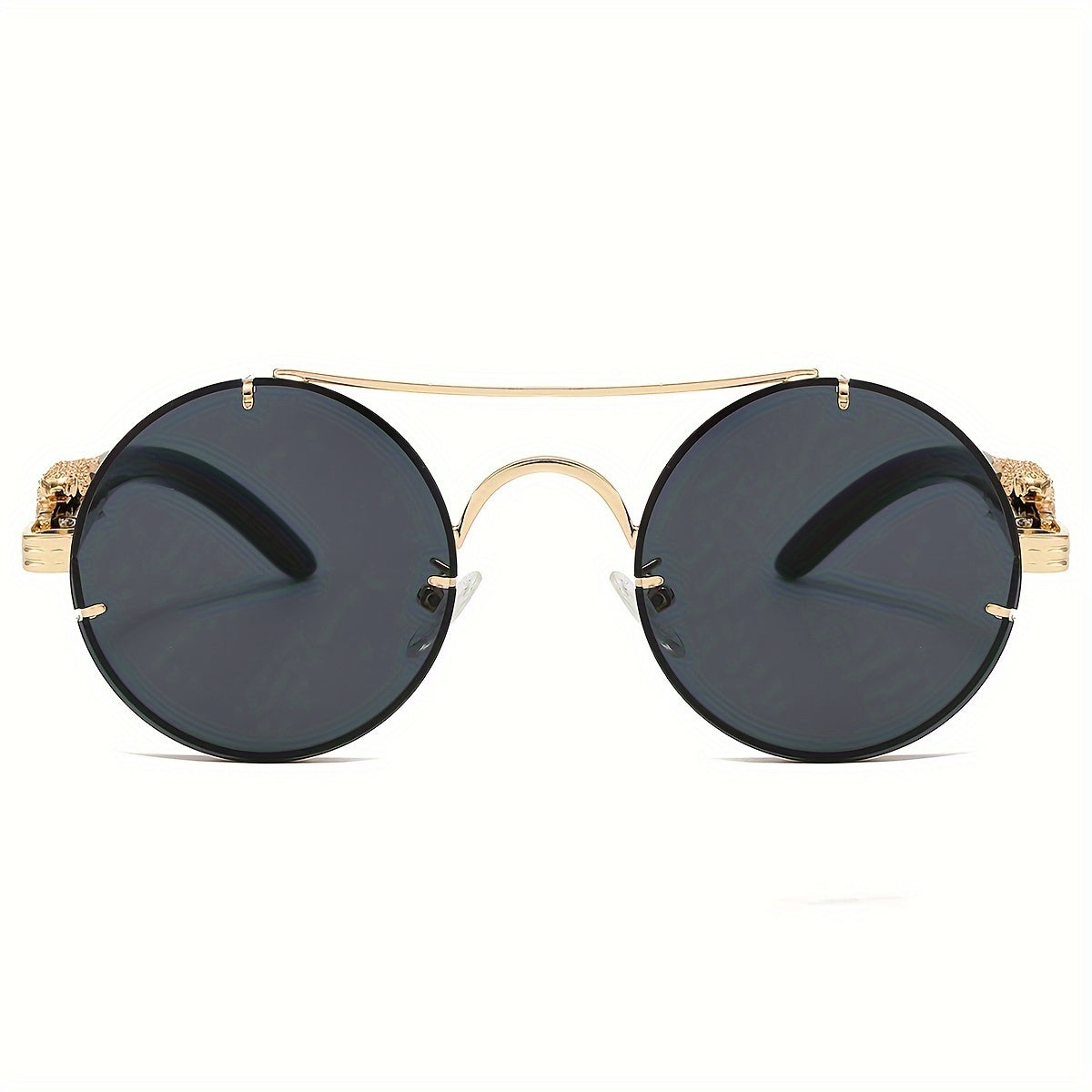 Fashionable Round Metal Frame Glasses