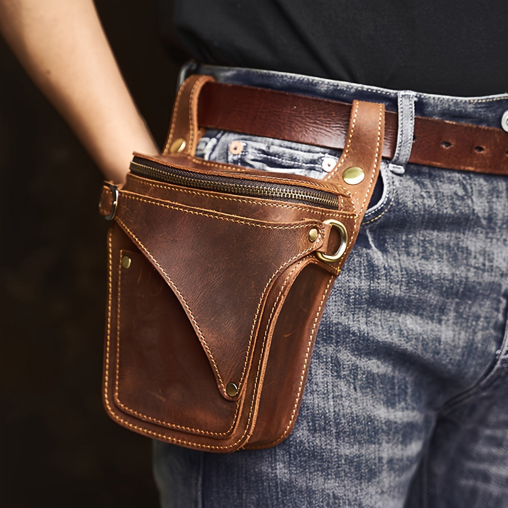 Vintage Buffalo Leather Fanny Pack
