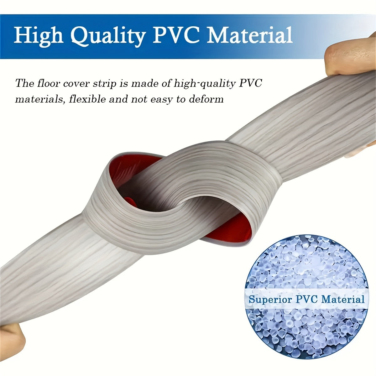 1pc Easy-to-Install PVC Floor Transition Strip