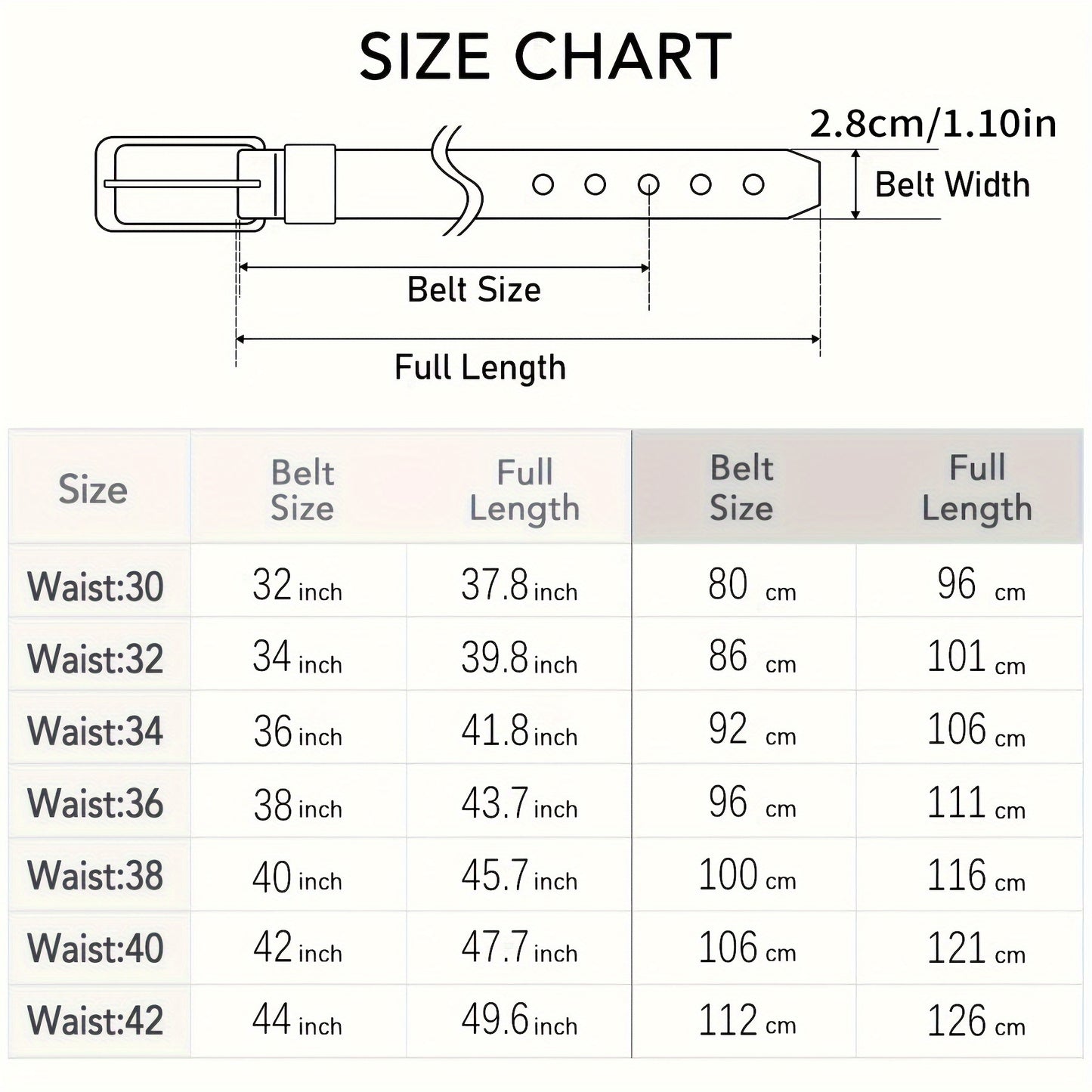 5pcs Men's Genuine Leather Belts with Metallic Buckles