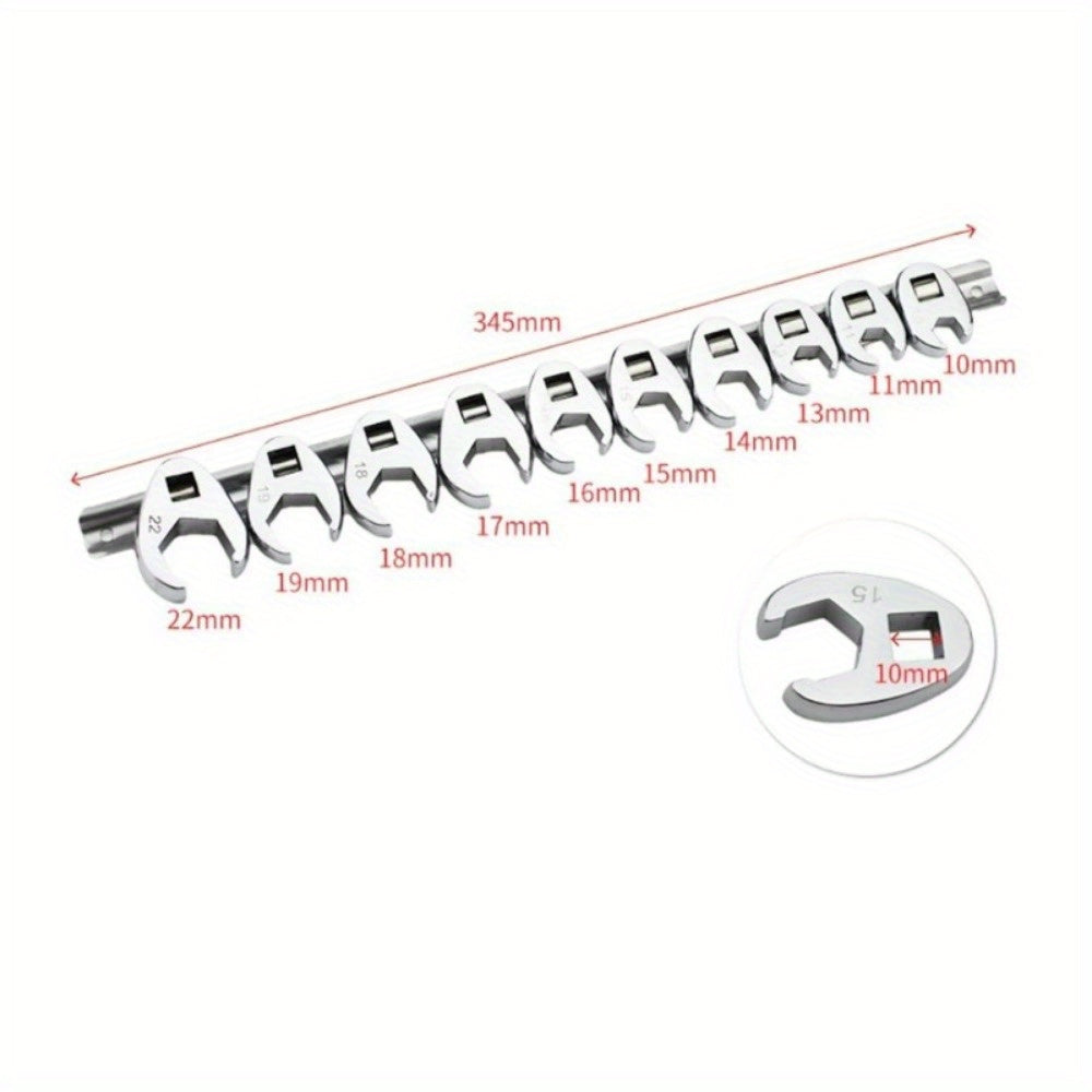 3/ 8 Inch Drive Crowfoot Wrench Set