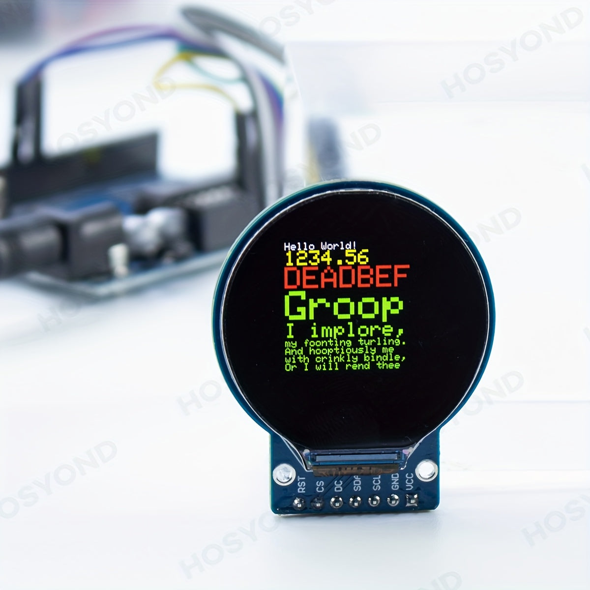 1.28 Inch LCD Display Module Round RGB 240 * 240 GC9A01 Driver