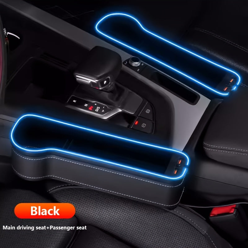 ABS Resin Car Seat Slot Storage Box with Mobile Phone Holder