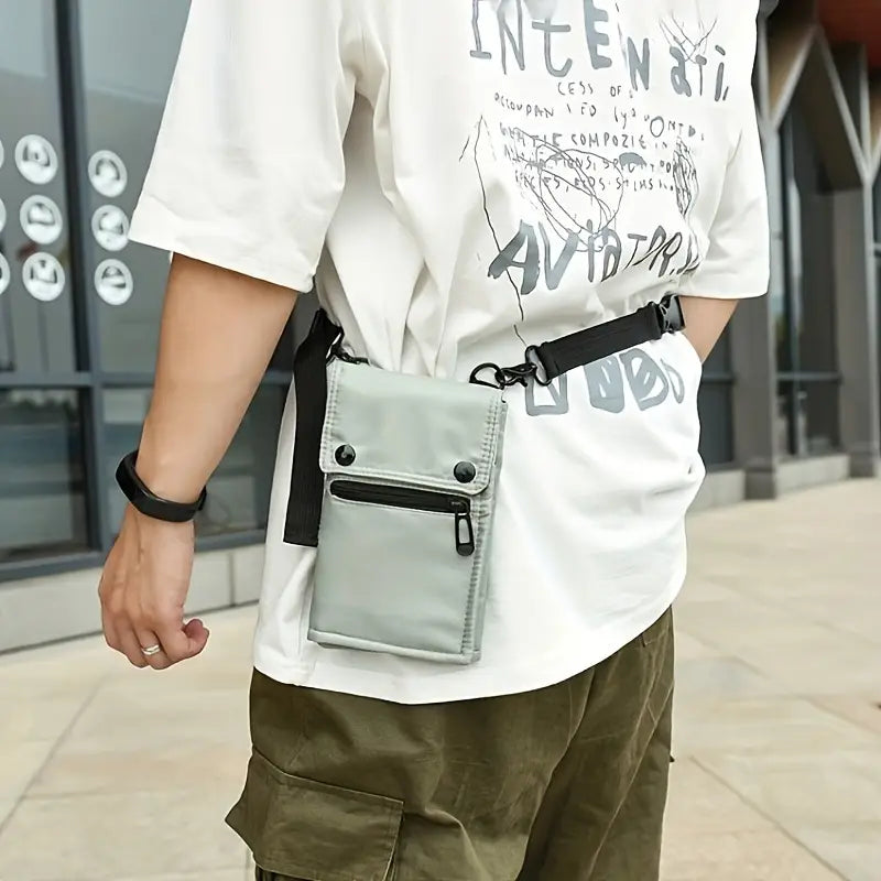 Versatile Nylon Crossbody Phone Bag with Passport Holder - Water-Resistant, Lightweight & Foldable
