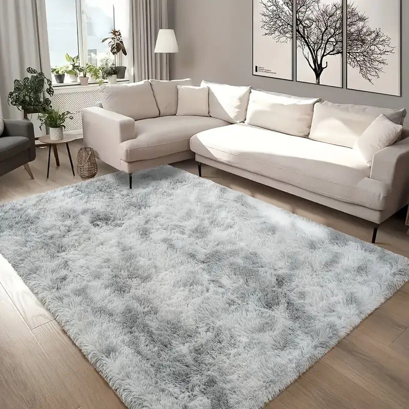 2pcs Plush Rectangular Area Mat