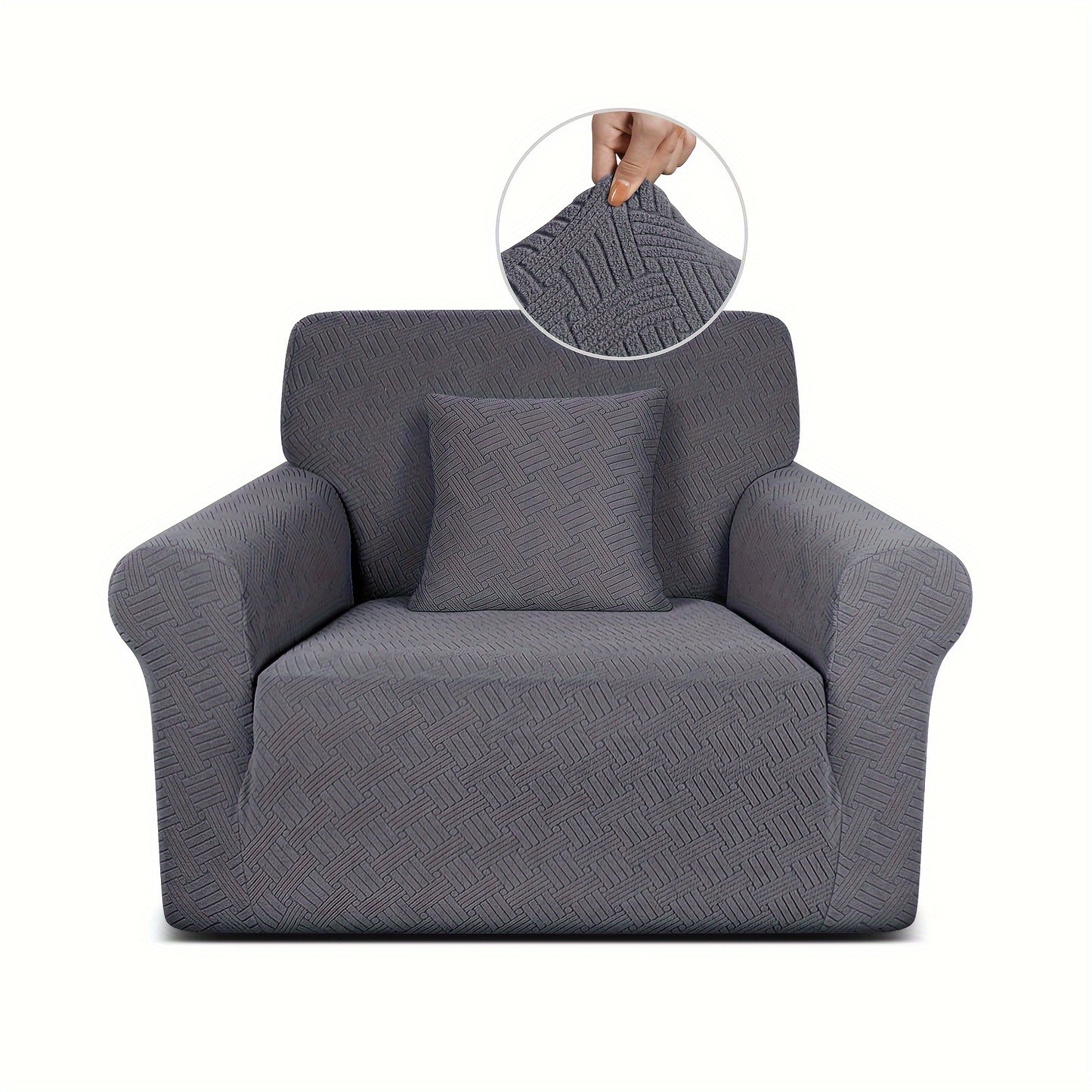 A Thickened Jacquard Sofa Cover With Elastic All-inclusive Sofa Cover