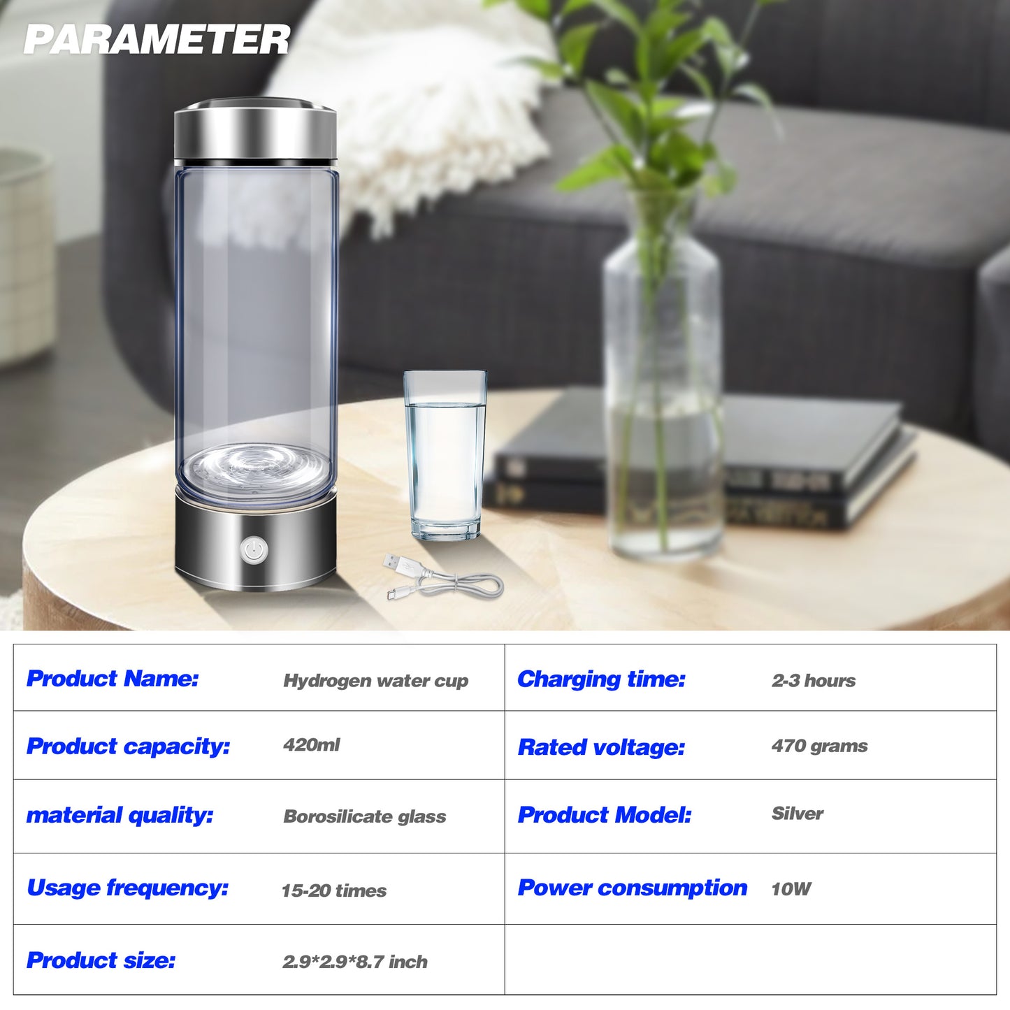 Upgrade Hydrogen Water Bottle