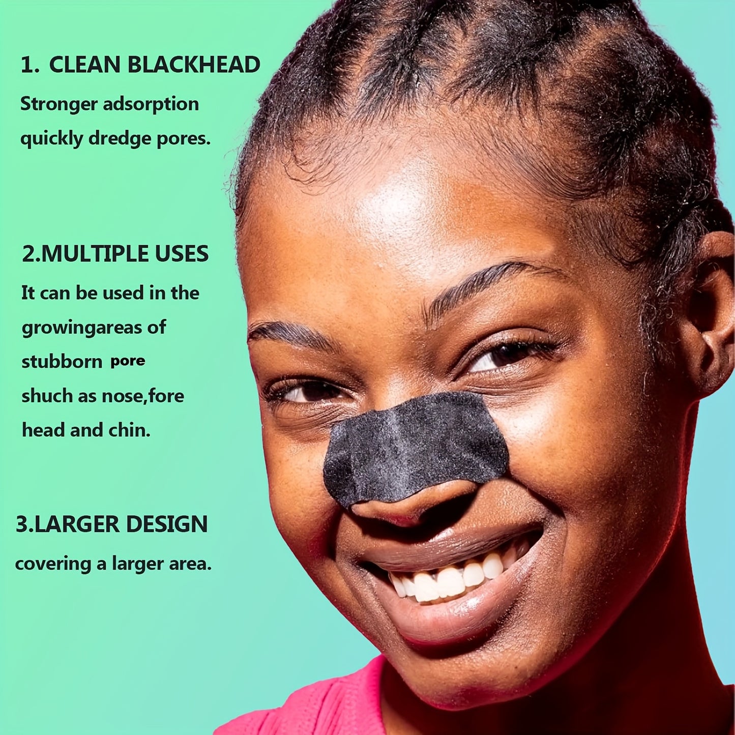 48pcs Gentle Non-Irritating Pore Cleansing Strips for Face & Nose