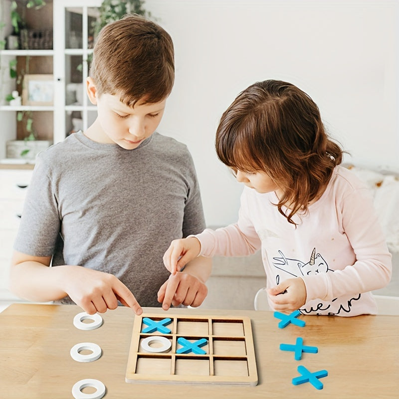 Wooden XO Chessboard,Children's Puzzle
