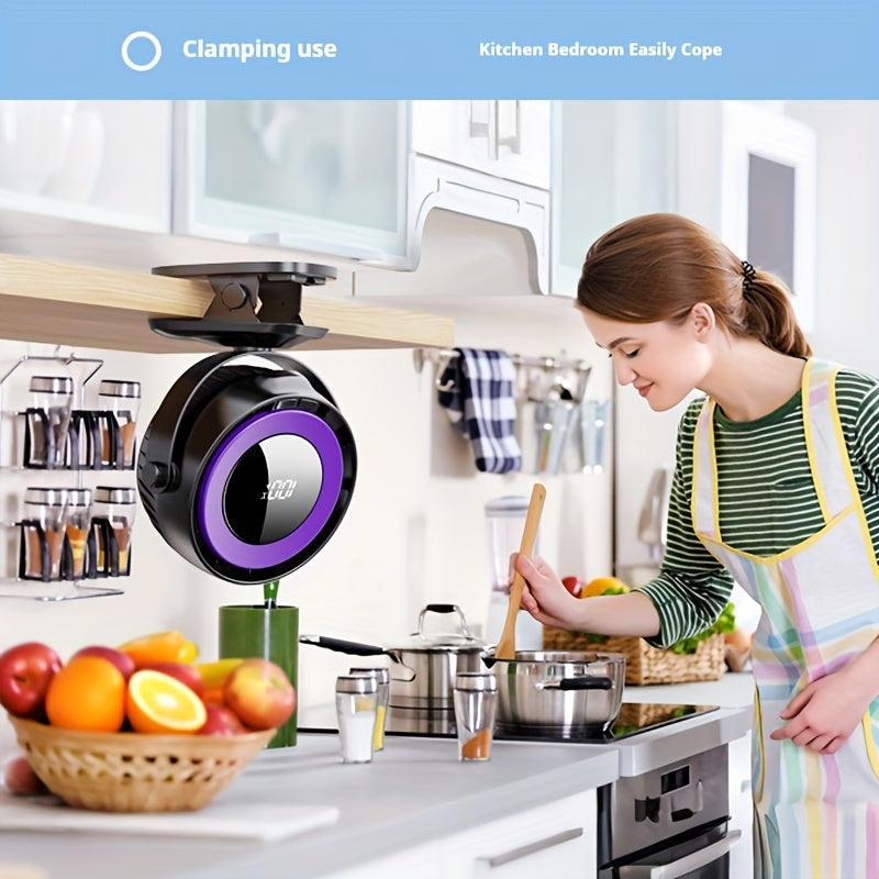 Ultra-Quiet Portable Clip-On Fan