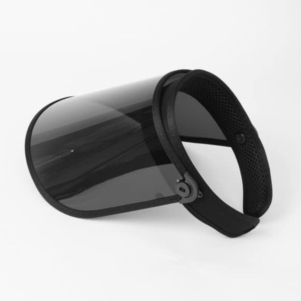 Black transparent bicycle visor