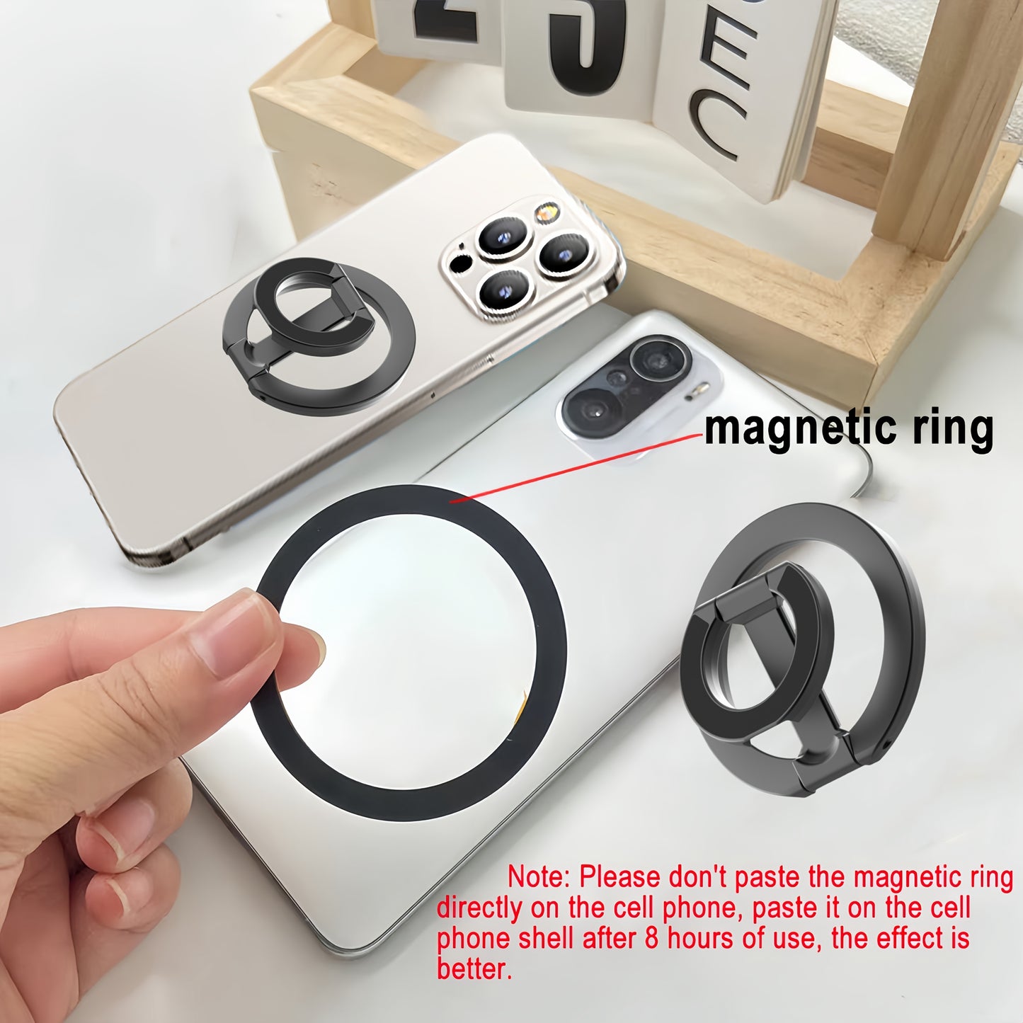 Upgraded Version Double-sided Magnetic Ring Holder