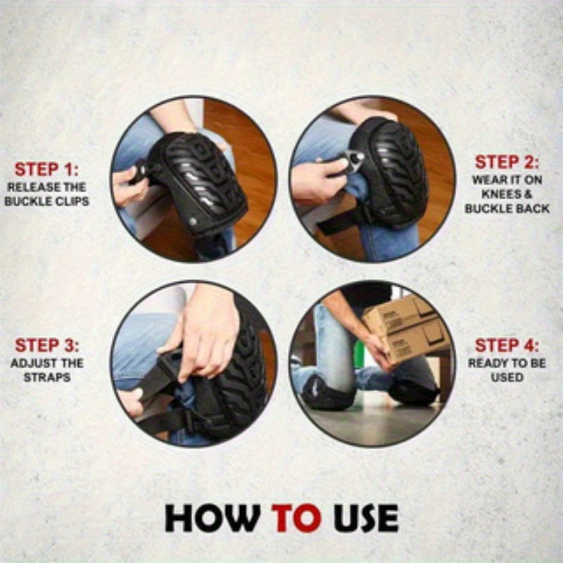 1 Pair of Industrial-Grade Knee Pads