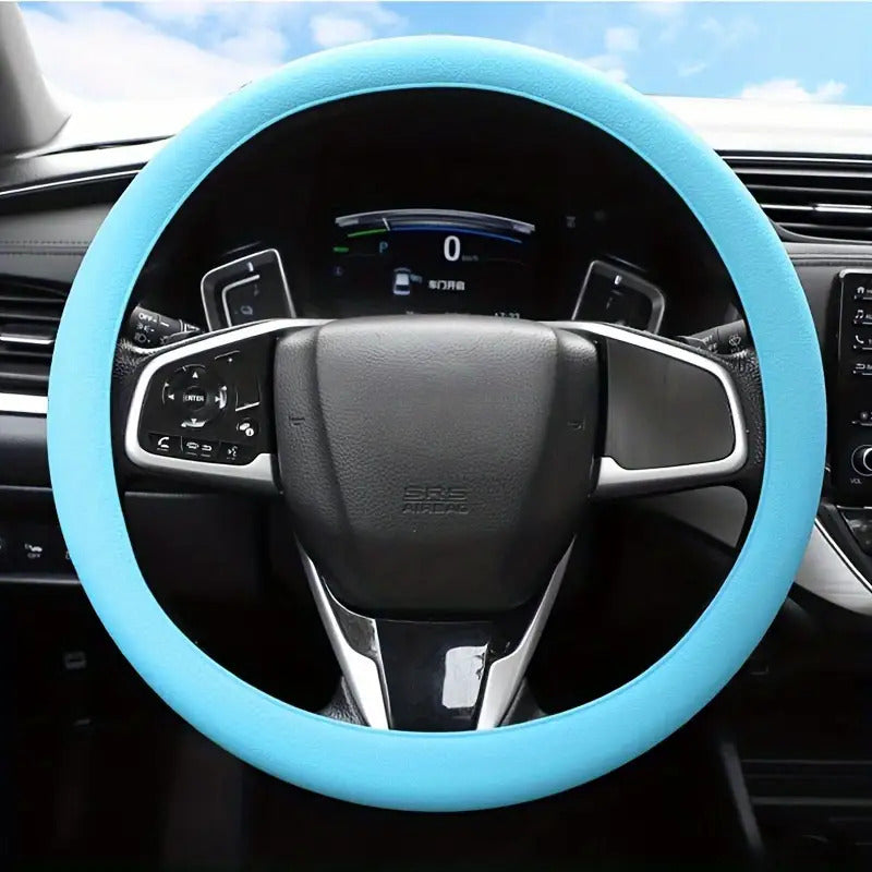 8pcs Ultra-thin Silicone Anti-slip Car Steering Wheel Protective Cover