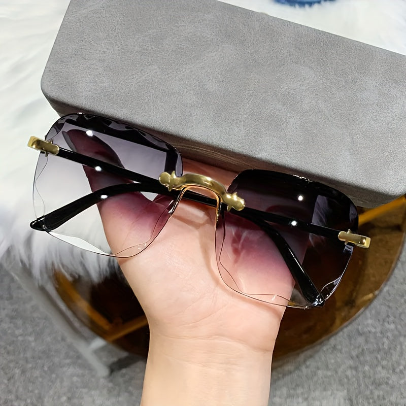 Stylish Rimless Square Fashion Glasses