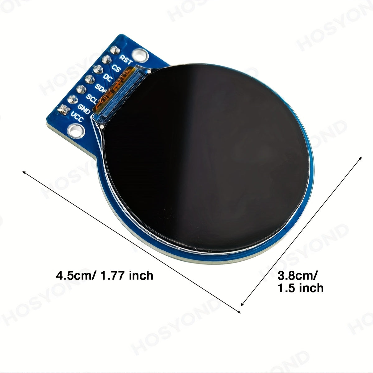 1.28 Inch LCD Display Module Round RGB 240 * 240 GC9A01 Driver