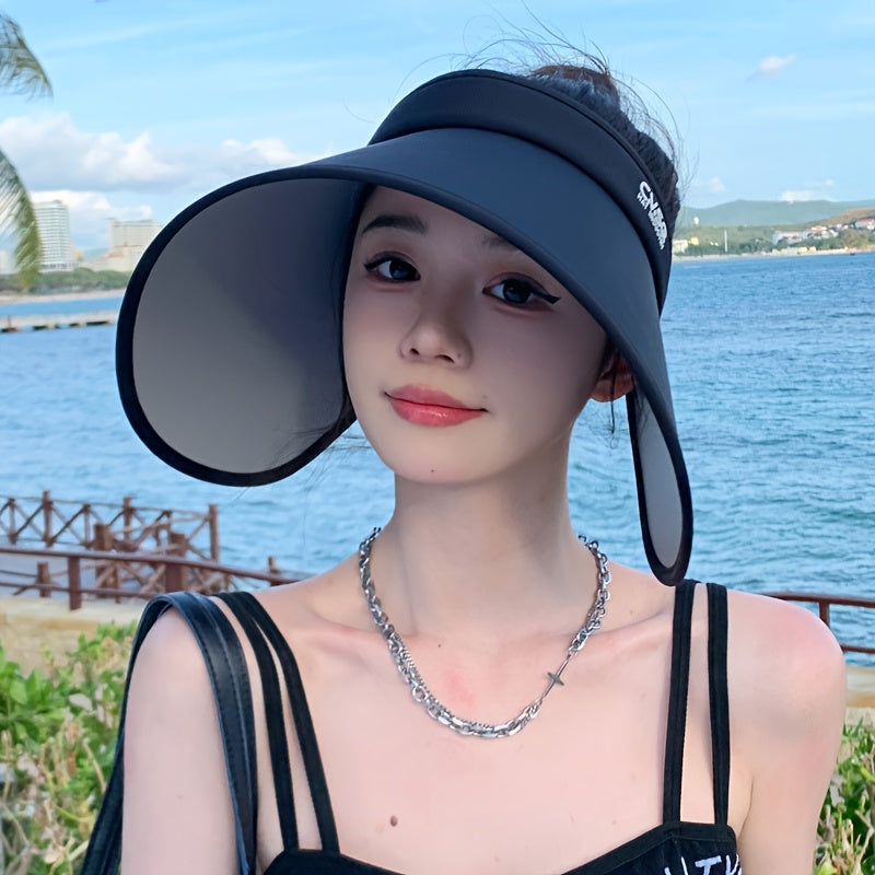 Women's Summer Wide Brim Topless Hat