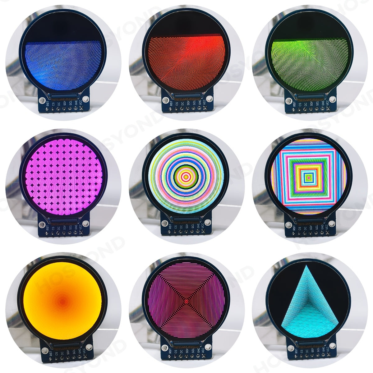 1.28 Inch LCD Display Module Round RGB 240 * 240 GC9A01 Driver
