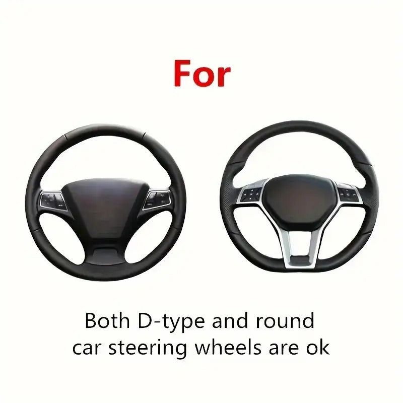 8pcs Ultra-thin Silicone Anti-slip Car Steering Wheel Protective Cover