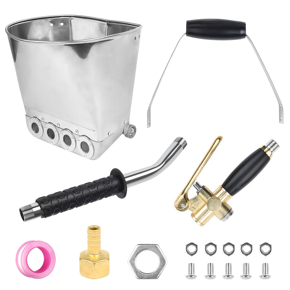 1 Set Professional 4-Hole Wall Cement Spray Gun