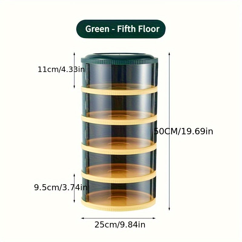 Multi layer food lid storage box