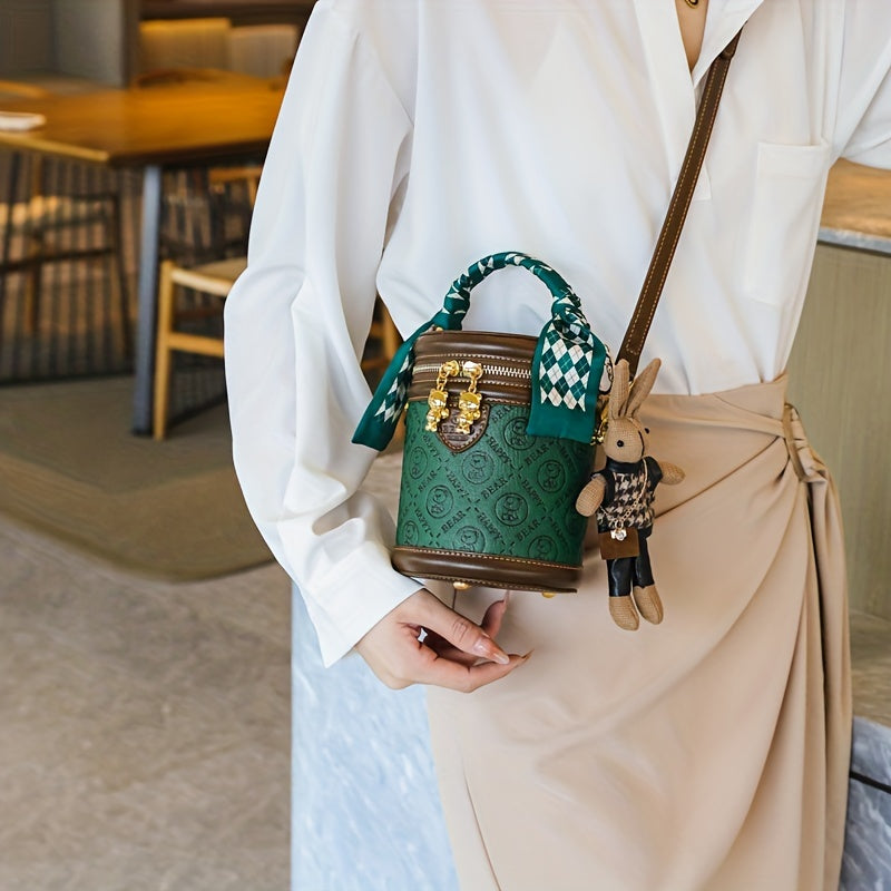 Mini Bear Cylinder Handbag