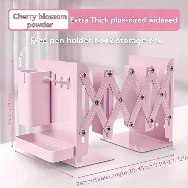 A Set of Sturdy And Versatile Retractable Bookends