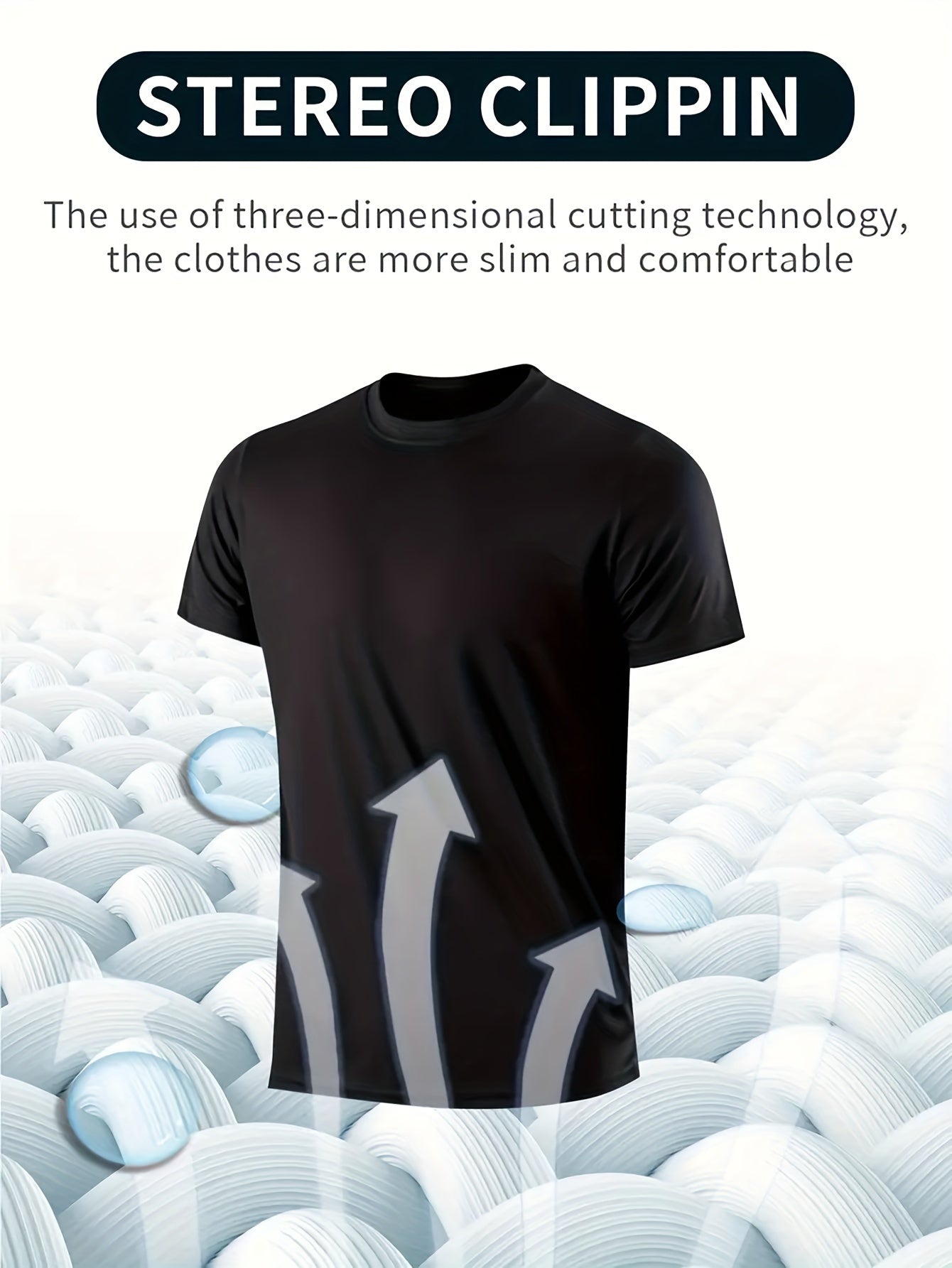 6-Pack Lightweight Quick-Drying Men's Crew Neck T-Shirt