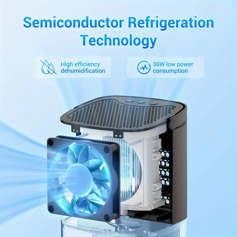 Ultra Quiet & Auto Shut Off LED Portable Mini Dehumidifier For For