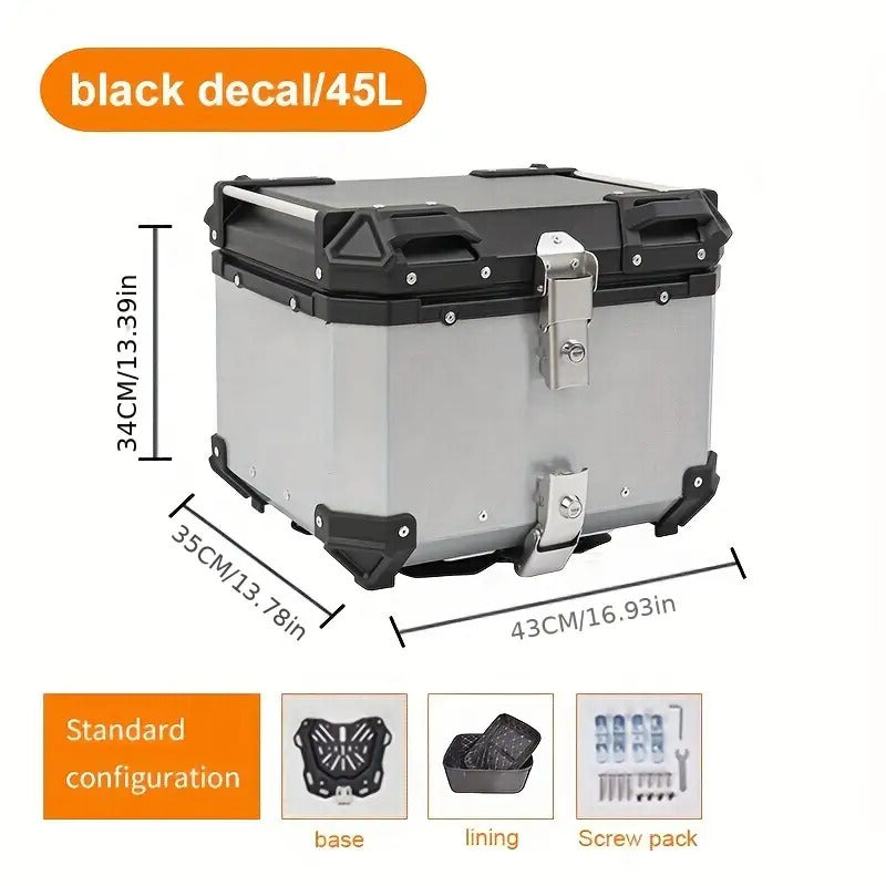 Motorcycle trunk aluminum alloy tail box
