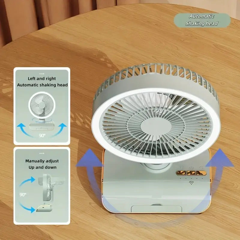 4000mAh 5-Speed Rechargeable Portable Fan