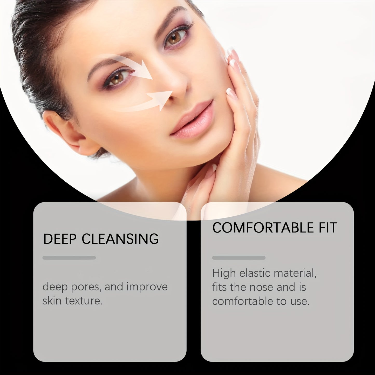 48pcs Gentle Non-Irritating Pore Cleansing Strips for Face & Nose