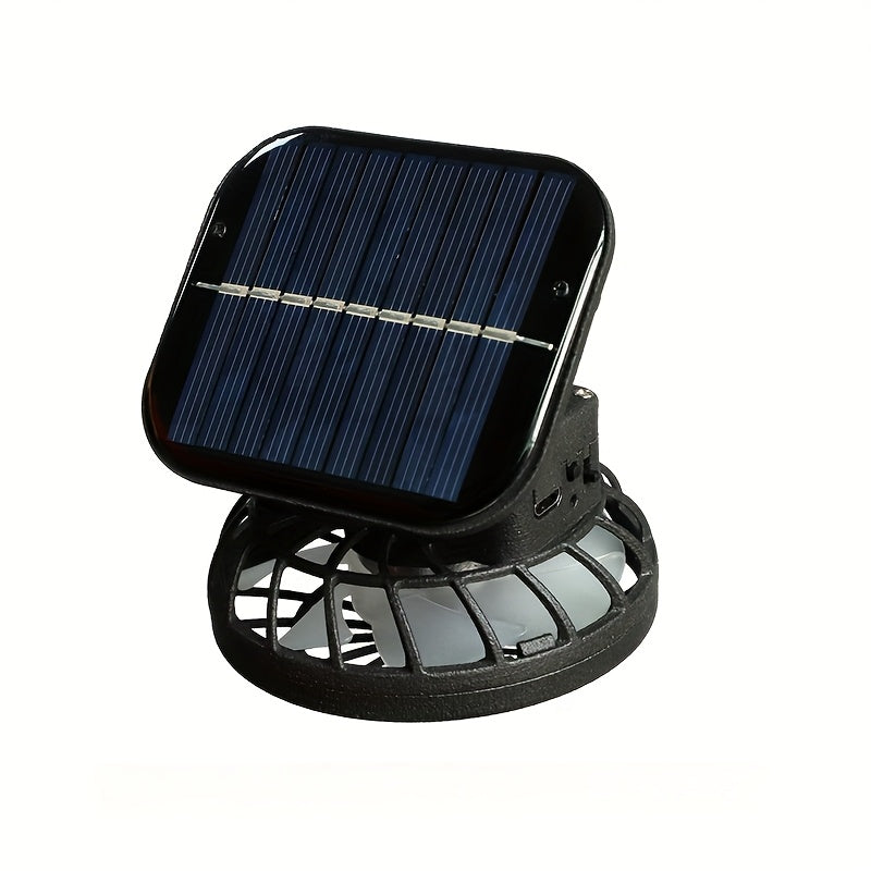 Summer Outdoor Men's Sun Visor Hat with Removable Clip Solar Fan