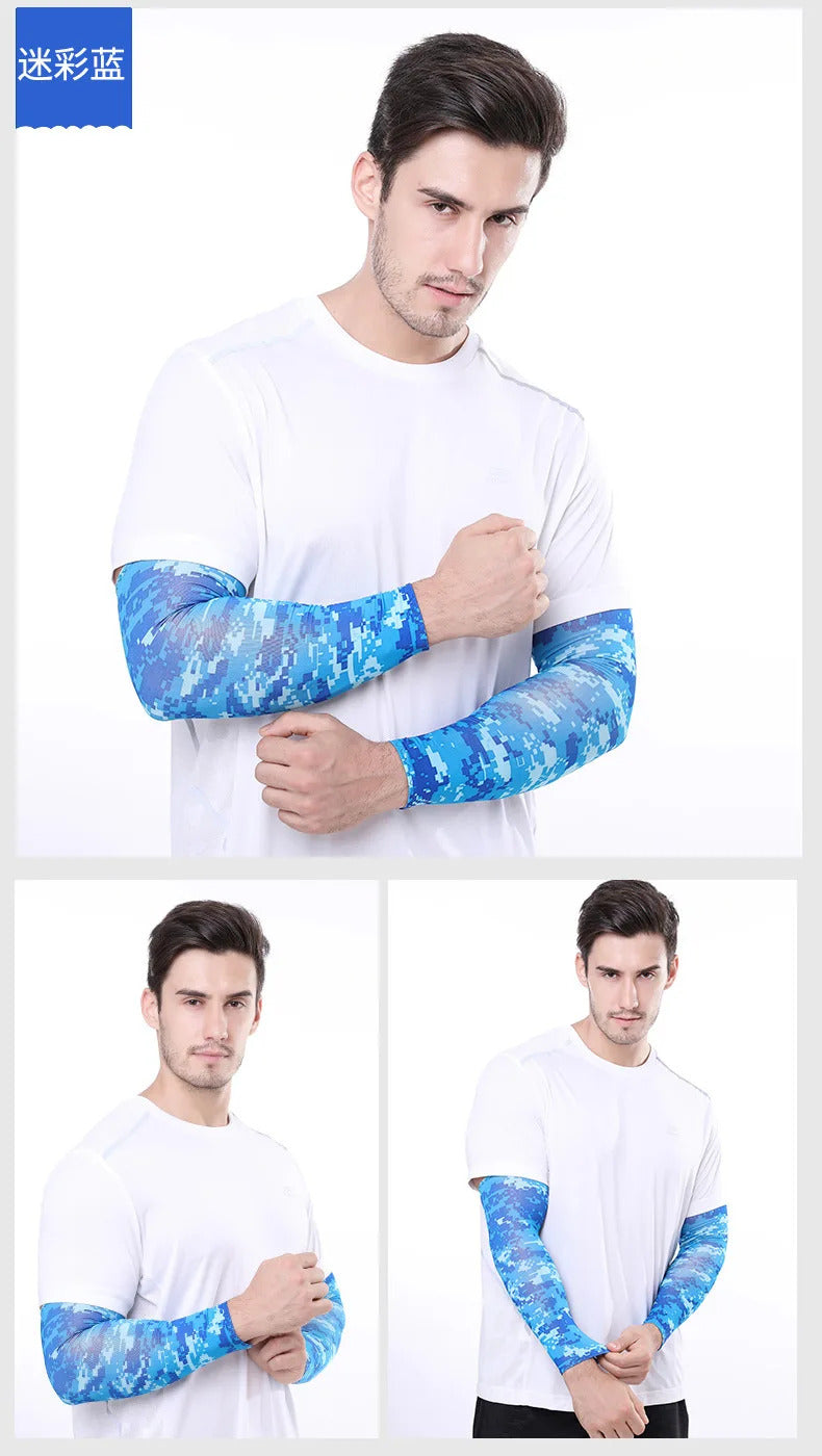Unisex Cooling Arm Sleeves Cover Sports Running