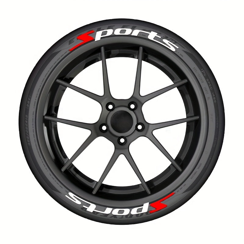 8pcs for Four Tires SPORTS Sticker for Car Wheel Styling