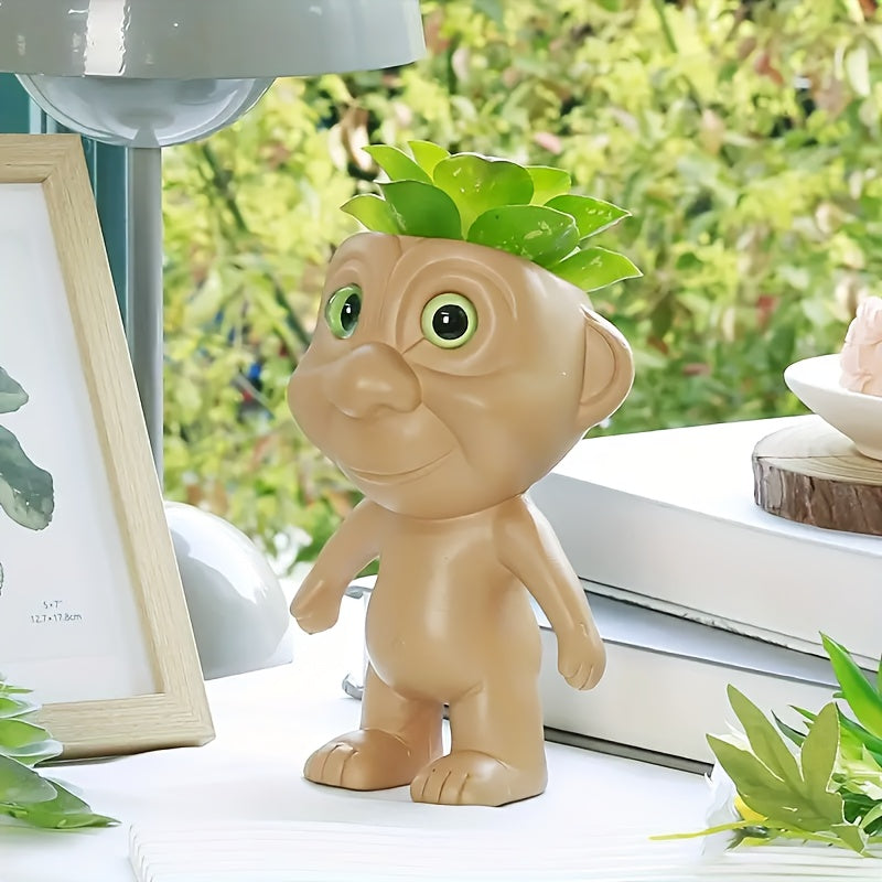 1pc Whimsical Alien Body Resin Planter