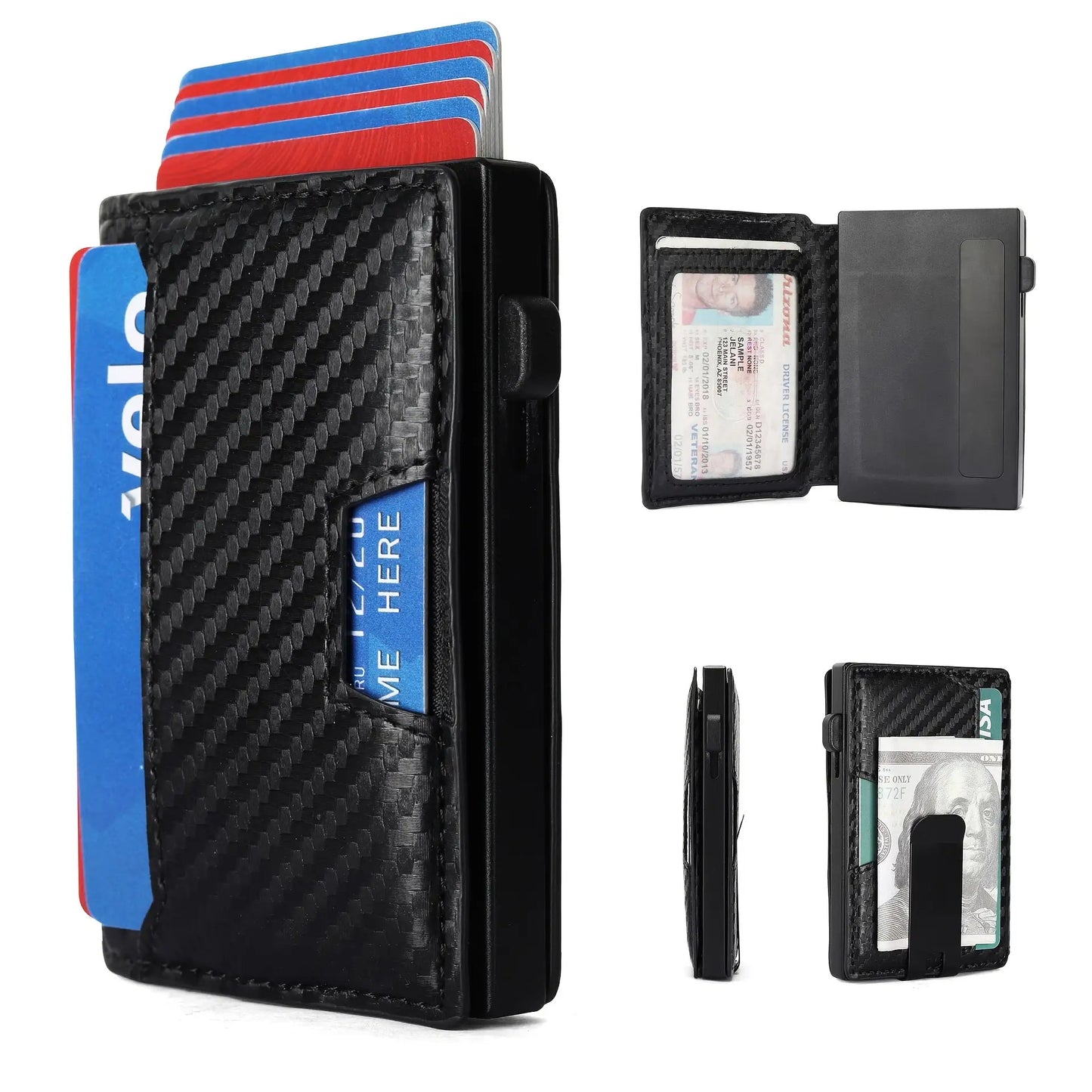 Men'S Slim RFID Blocking Wallet