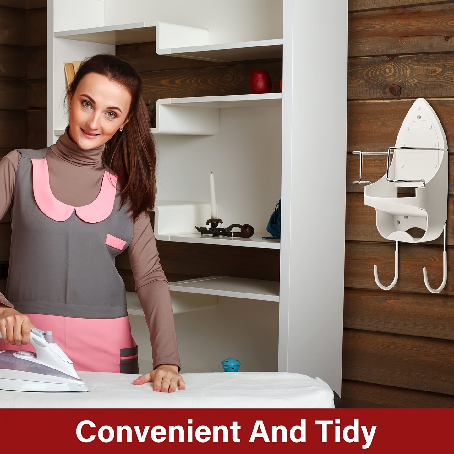 DIY Ironing Board Hanger Wall Mount
