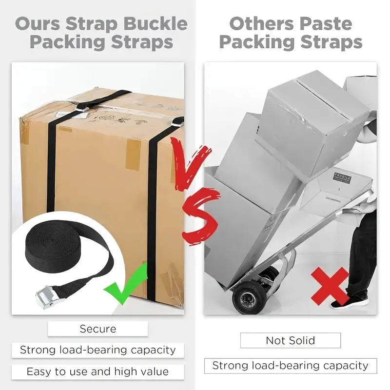 Heavy-Duty Zinc Alloy Ratchet Straps with Metal Buckles