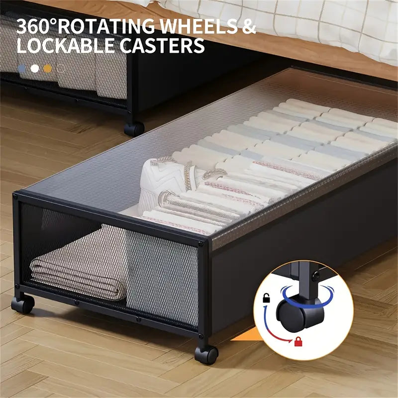 Under Bed Storage Cabinet With Wheels