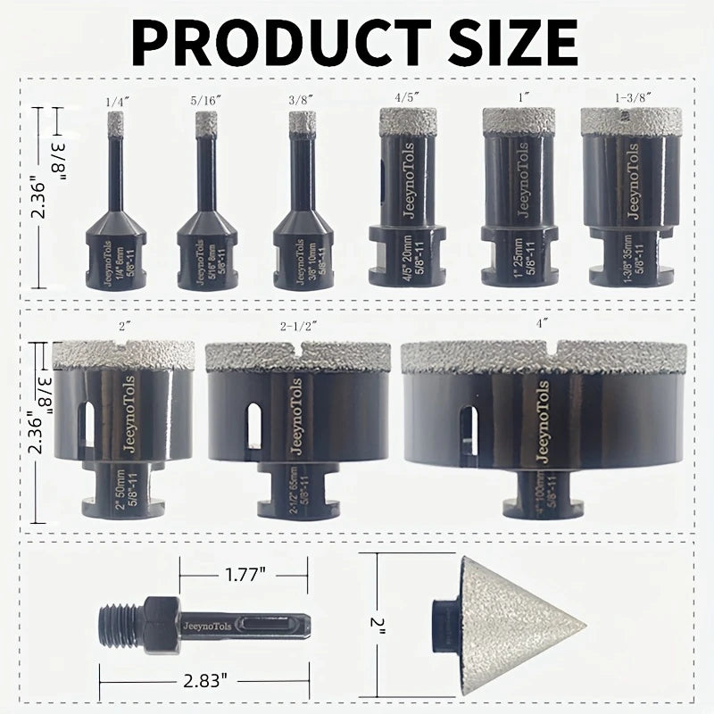Higher Quality Diamond Core Drills Set