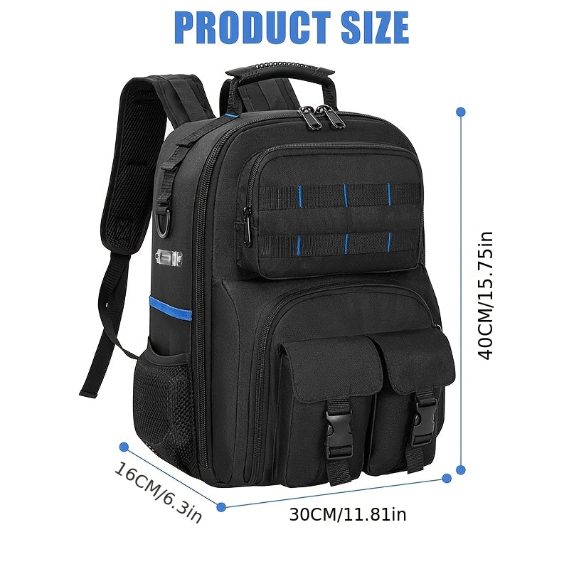 Heavy-Duty Electrician Tool Backpack