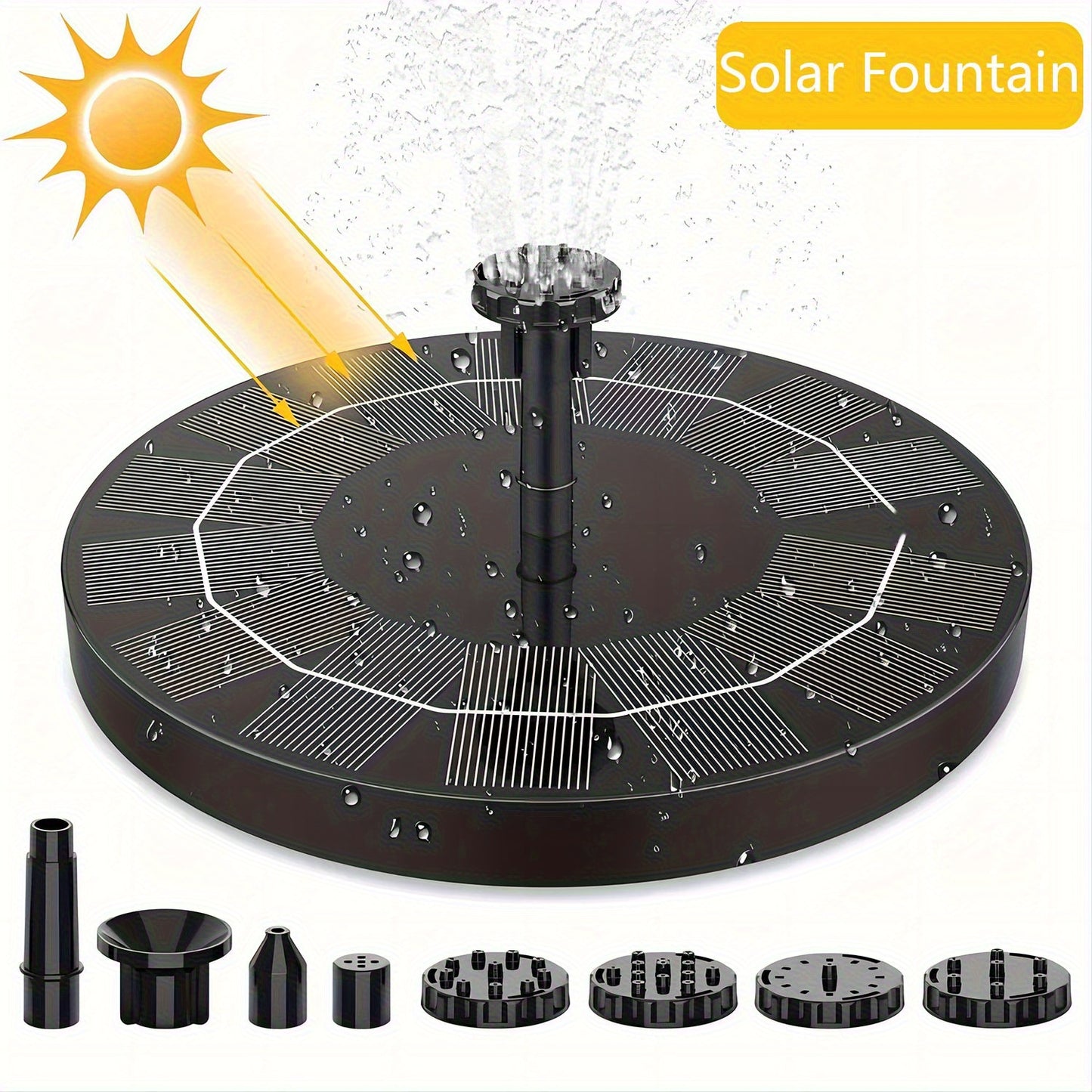 Solar Powered Water Fountain
