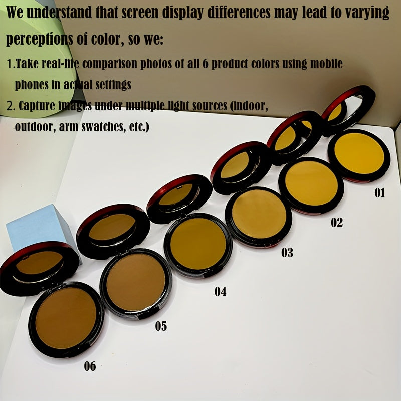 6 Shades Waterproof & Sweatproof Contour & Concealer Powder