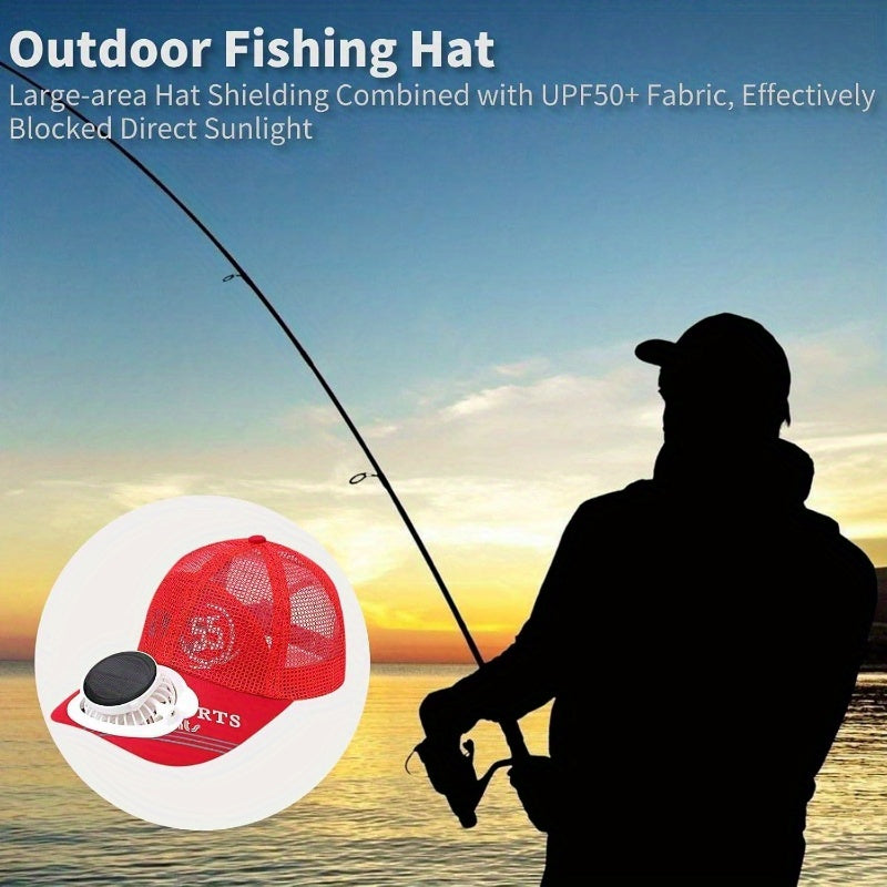 Wide Brim Solar Fan Hat for Men & Women