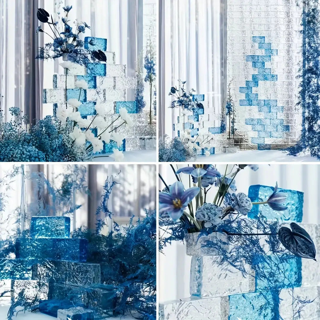 3pcs Acrylic Hollow Wall Decor Blocks