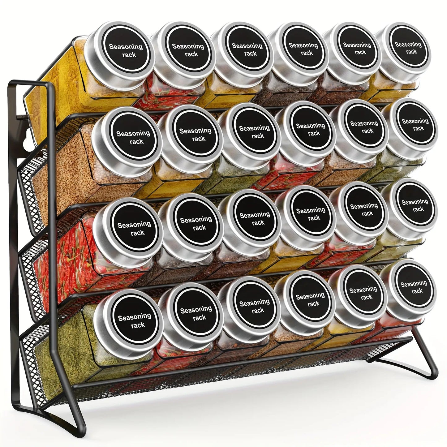 4-Tier Metal Spice Rack