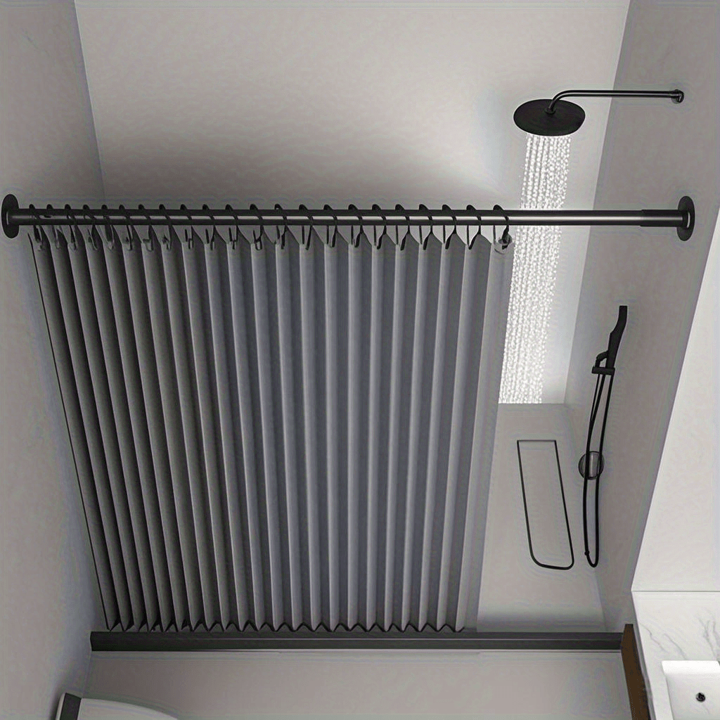 High-Temperature Resistant Polyester Foldable Bathroom Partition Curtain