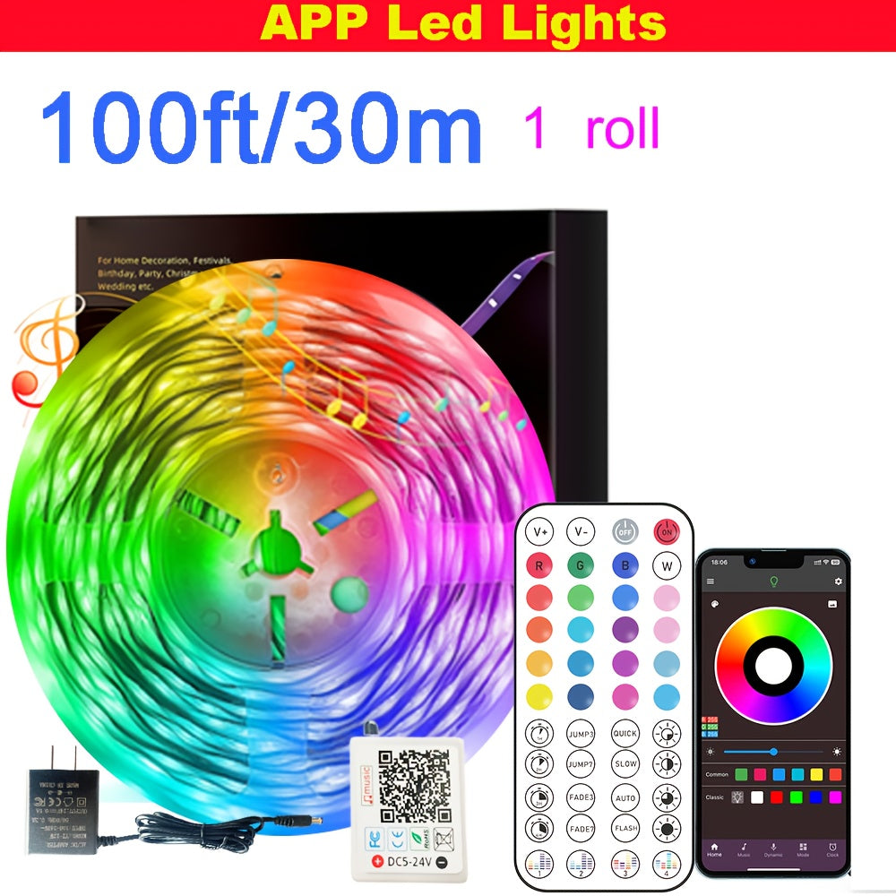 100FT Extra Long Smart Led Strip Lights